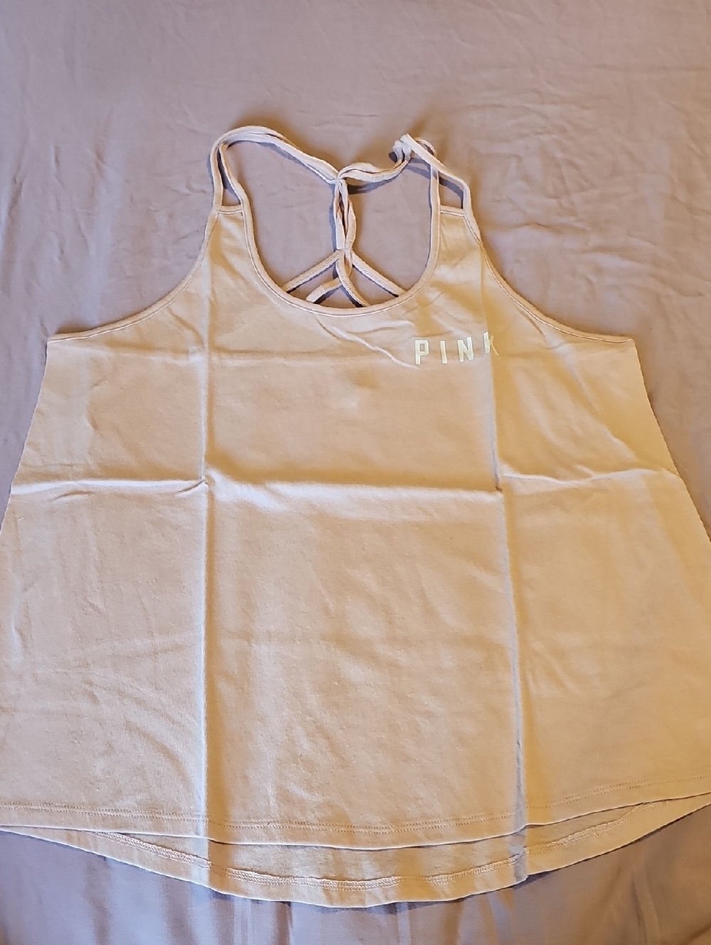 PINK Victoria's Secret Light Pink Strappy Tank